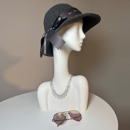 Luxury Fiberglass Mannequin Head - White Display Stand for Wigs & Jewelry