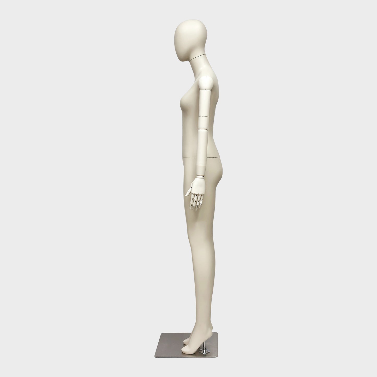 JELIMATE Full Body Female Mannequin Flexible Arms Fiberglass Window Display Dummy