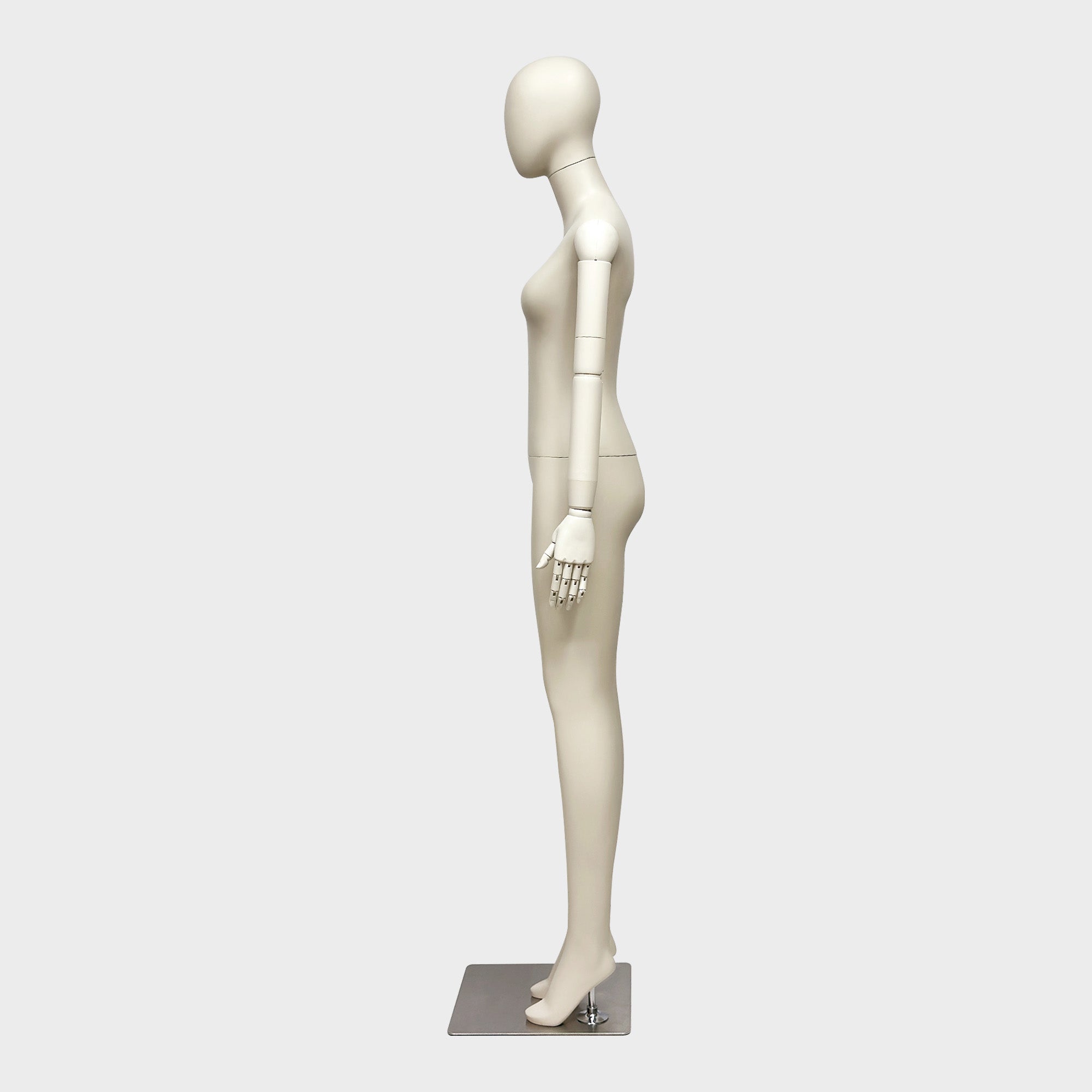JELIMATE Full Body Female Mannequin Flexible Arms Fiberglass Window Display Dummy