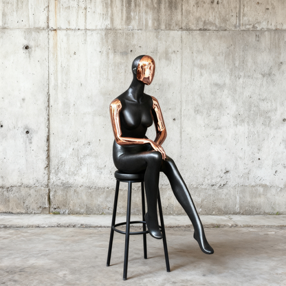 JELIMaTE | 2025 Luxury Rose Gold Female Mannequin - Full Body Fiberglass Display Model