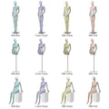 Jelimate Luxury Female Full Body Half Body Velvet Mannequin,Female Mannequin Torso With Silver Arms,Clothing Store Female Display Mannequin Dress Form,Dress Coat Suit Shirt Clothes Display Mannequin