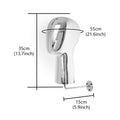 Luxury Electroplated Wall-Mounted Mannequin Head Display - Hat & Wig Stand Gold/Silver