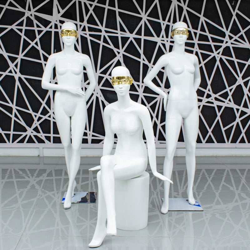 Abstract Artistic Head Design Female Mannequin | High-End Custom Display for Luxury Fashion Window & Boutiques