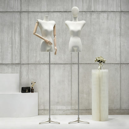 Korean-Style Shoulder-Padded Female Mannequin - Luxury Display for Clothing Boutiques & Retail Stores