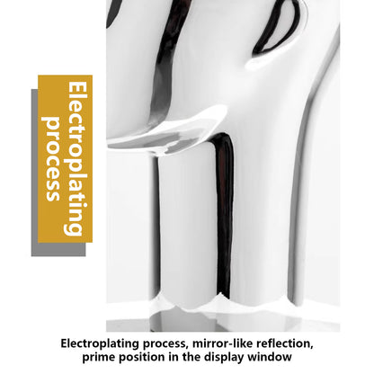 Premium Electroplated Mannequin Head Display Stand - Luxury Wig Hat Glasses Jewelry Holder