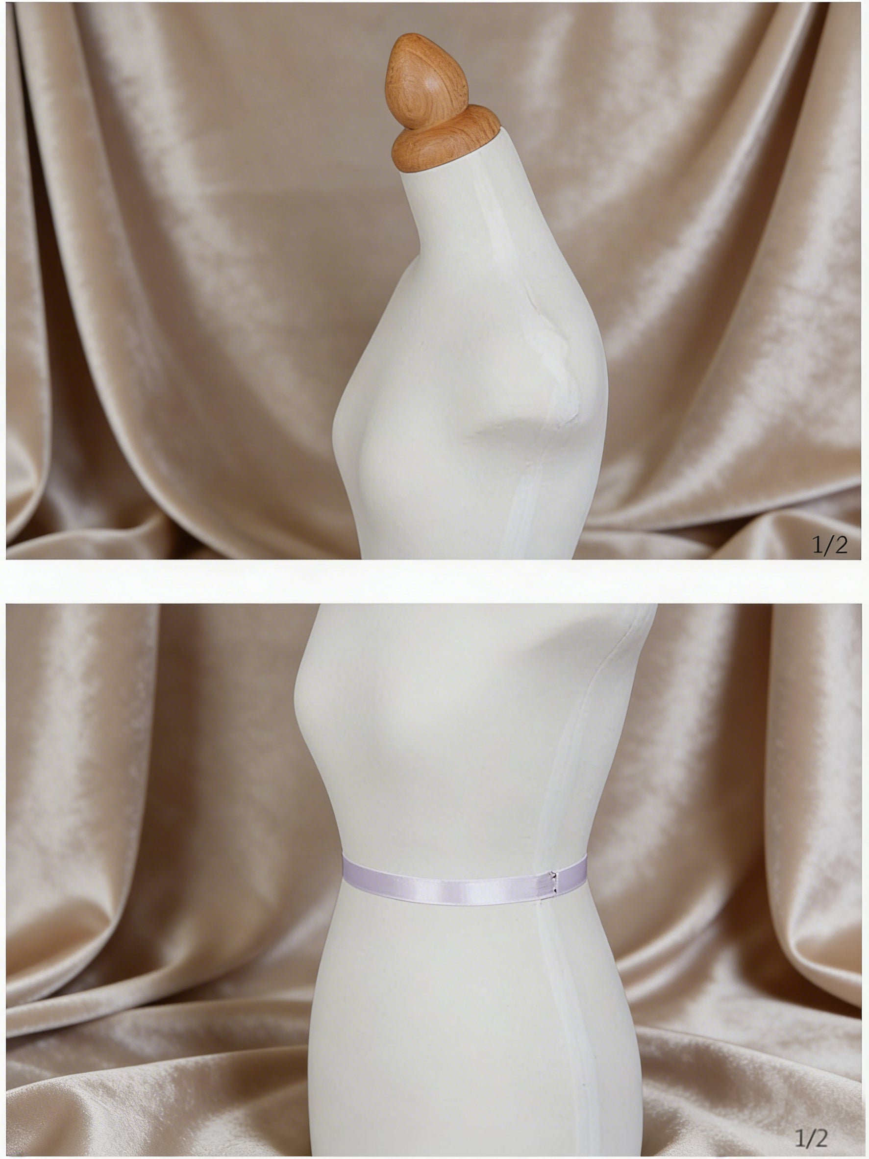 Female Half Scale Dress Form Fully Pinnable - 1/2, 1/3, 1/4
