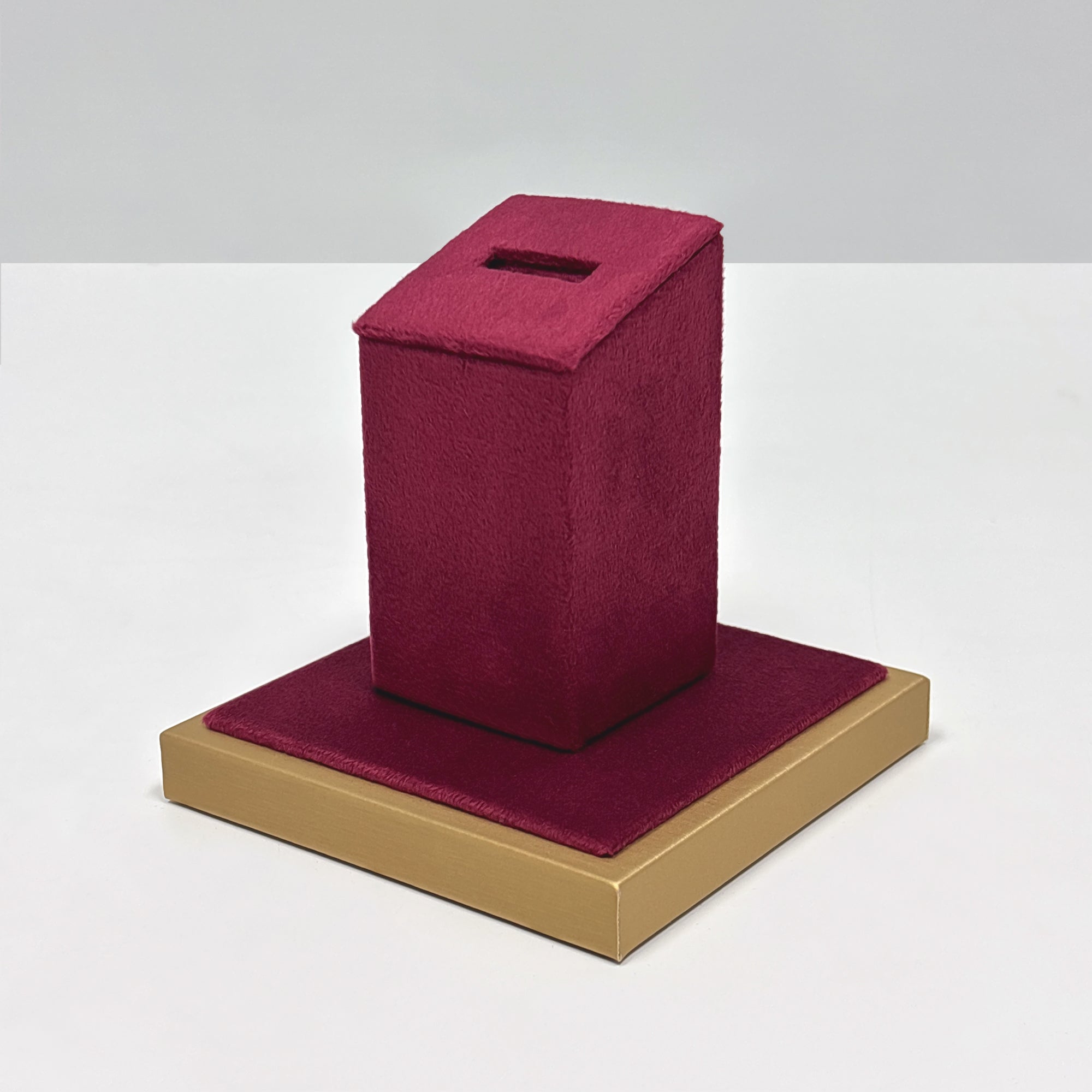 Jelimate Red Velvet Jewelry Display Stand – Watch, Bracelet & Ring Organizer for Home or Store Use