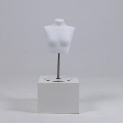 Suede Bust Mannequin for Lingerie Display - Handcrafted Matte Finish Display Prop