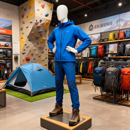 Male Athletic Mannequin - Muscular Fitness Display Mannequin with Detachable Arms and Legs for Sportswear