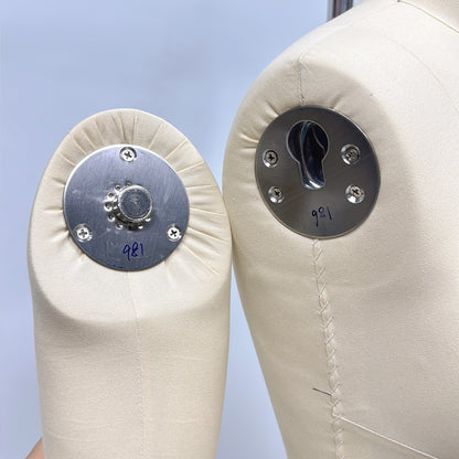 Plus Size Dress Form with Collapsible Shoulders - Professional Female Full Body Draping Mannequin