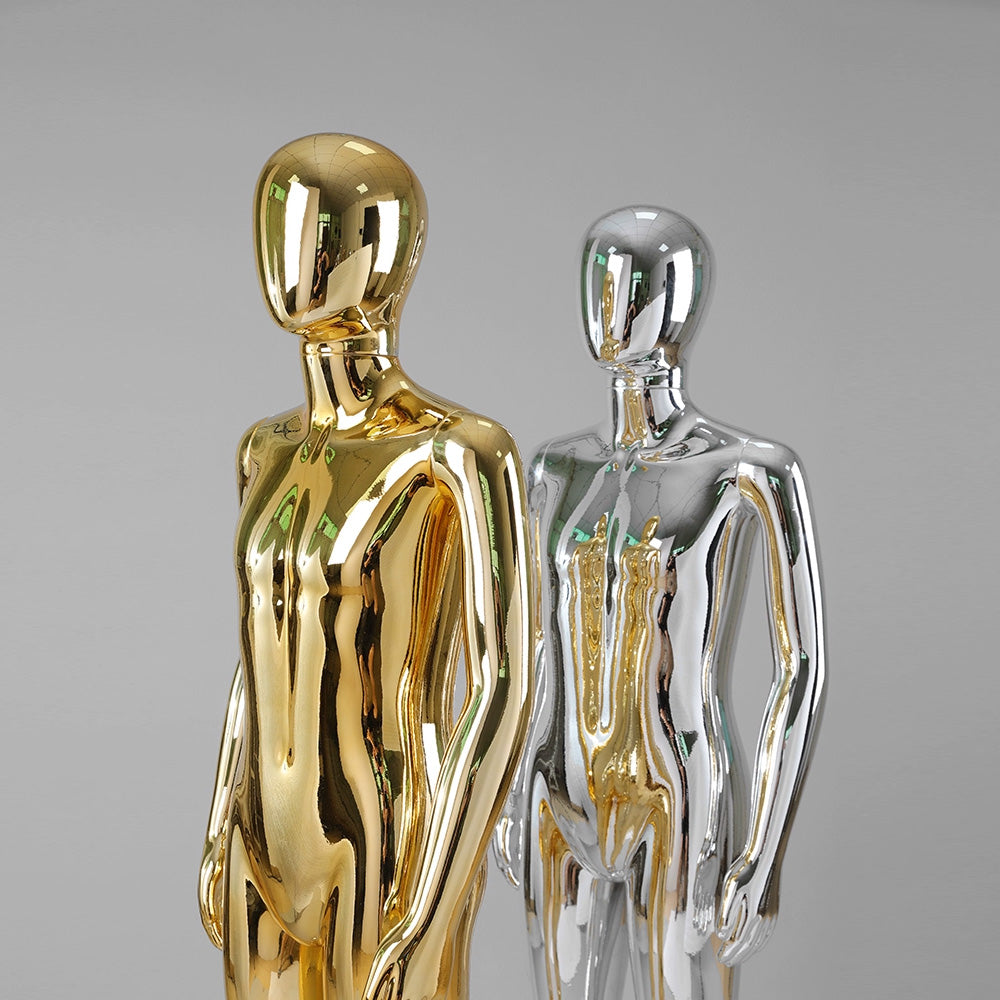 Jelimate JE-0207 Luxury Gold & Silver Electroplated Full Body Kid Mannequin