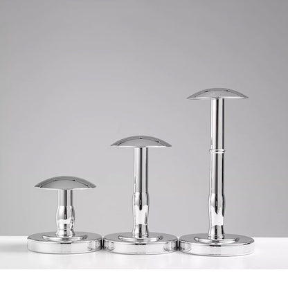 Premium Electroplated Hat Display Stand | Modular Mannequin Head Rack for Retail & Home
