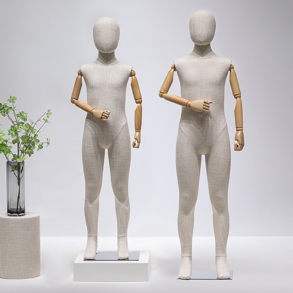 JELIMATE Fabric Full Body Child Mannequin | Kids Clothing Display Form for Retail Store Ages 3-11