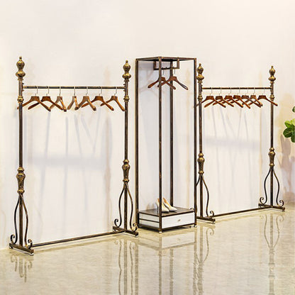 JELIMATE 70.8" Antique Bronze Clothing Rack – Iron Garment Rack for Bedroom & Boutique