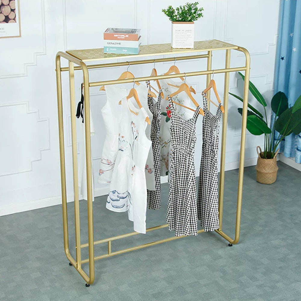 JELIMATE Double Rail Clothing Rack | Heavy Duty Garment Display Stand for Boutique Store