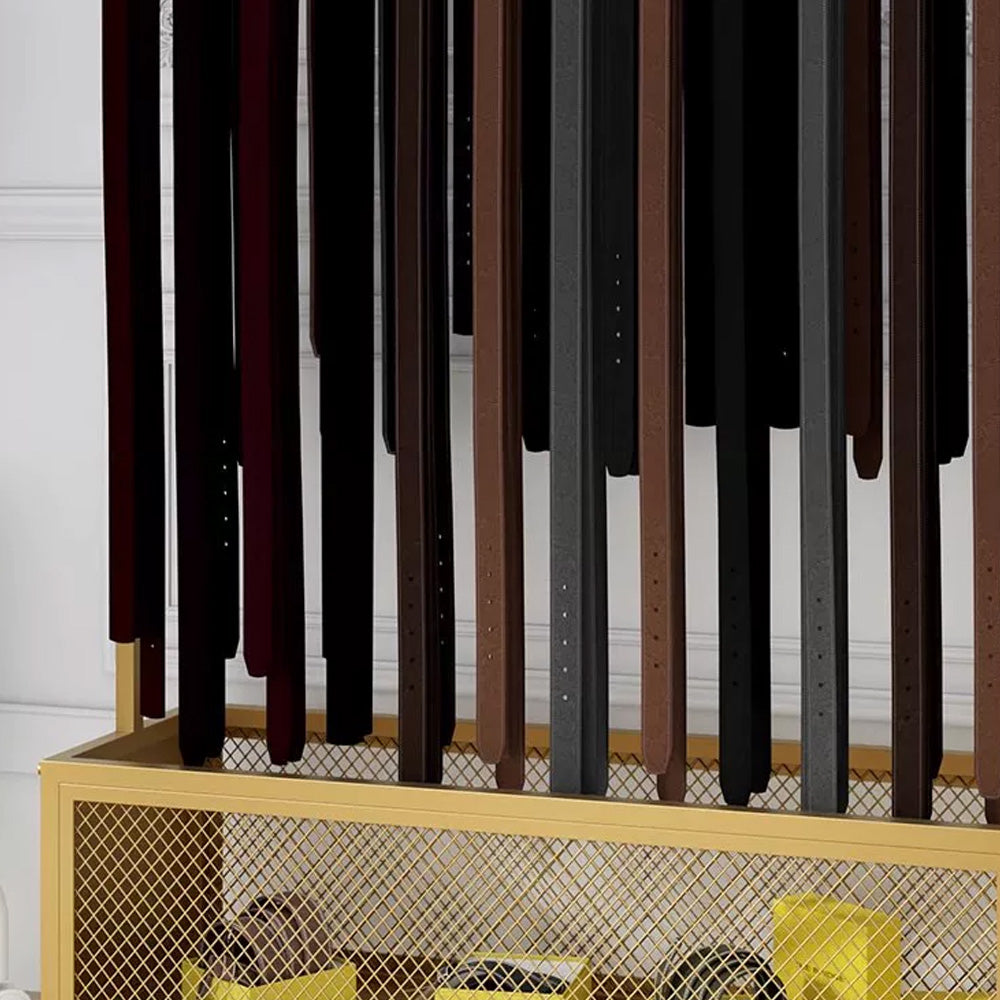 JELIMATE Freestanding Belt Display Rack with Wheels | Multi-Tier Organizer for Retail Store