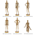 Gold Slim Plated Female Mannequin - Full Body Display | 6 Styles Available