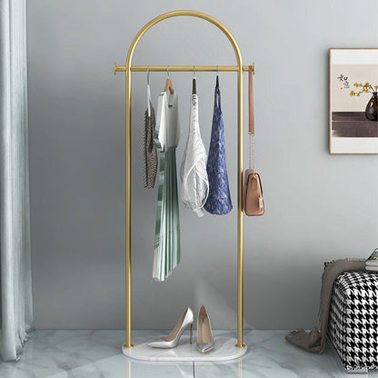 JELIMATE Freestanding Clothing Rack, Marble Base Garment Rack for Boutique Store Display