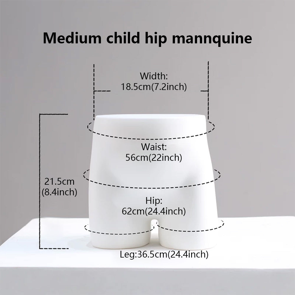 JELIMATE Child Hip Mannequin for Kids Underwear Shorts Swimwear Display Form