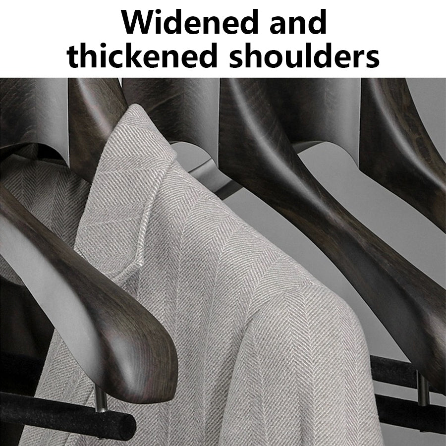 Premium Beech Wooden Hanger: Elegant Storage Solution