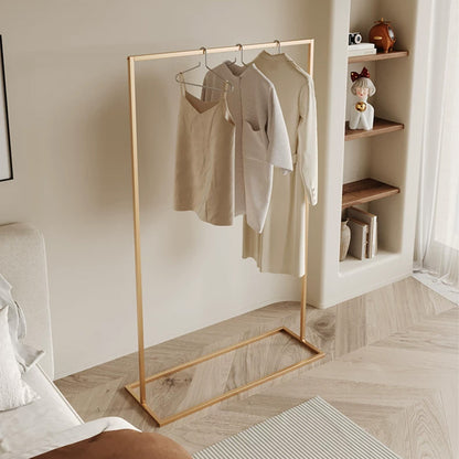 JELIMATE Freestanding Metal Clothing Garment Rack Display Stand for Boutique Bedroom