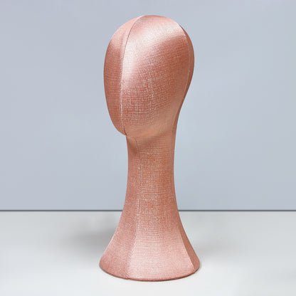 Pearl Pink Foam Mannequin Head - Needle-Insertable Display for Hats, Wigs & Jewelry