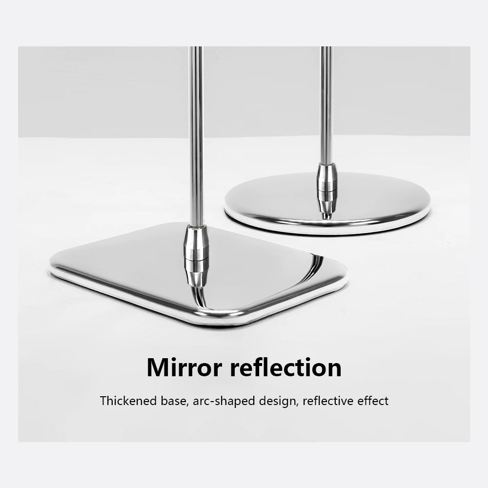 JELIMATE Half Body Mannequin Stand Base | Stainless Steel Retail Display Pole Stand