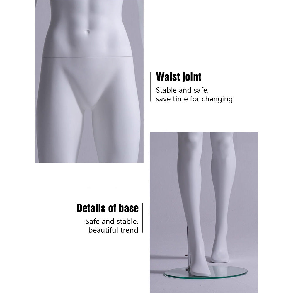Jelimate Female Yoga Mannequin Full Body Dress Form,White Yoga Sport Mannequin Women Display Model,Fiberglass Mannequins for Athletic Model,Sportwear Display Mannequin for Clothes Display Stand