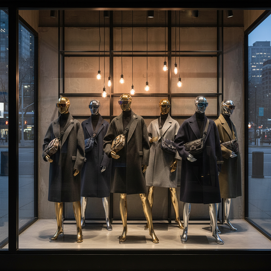 Street fashion concept store window display