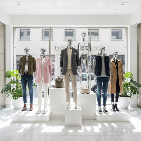 现代休闲服饰橱窗