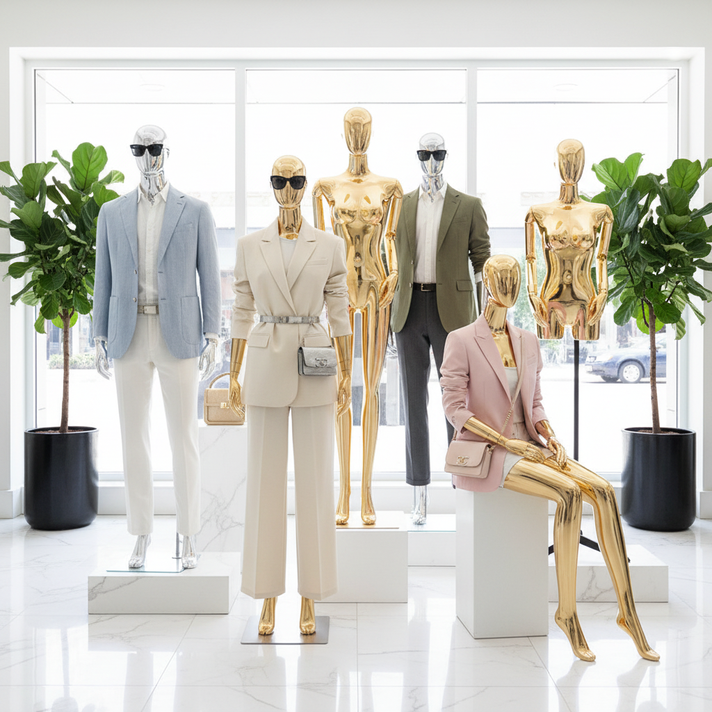 现代休闲服饰橱窗