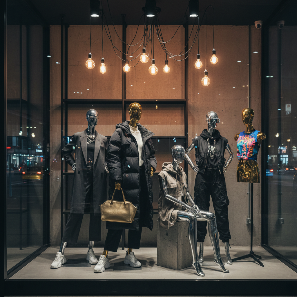街头时尚概念店橱窗