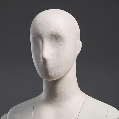 Premium Male Mannequin Full Body with Face - Standing & Seated Pose Retail Display for Boutique