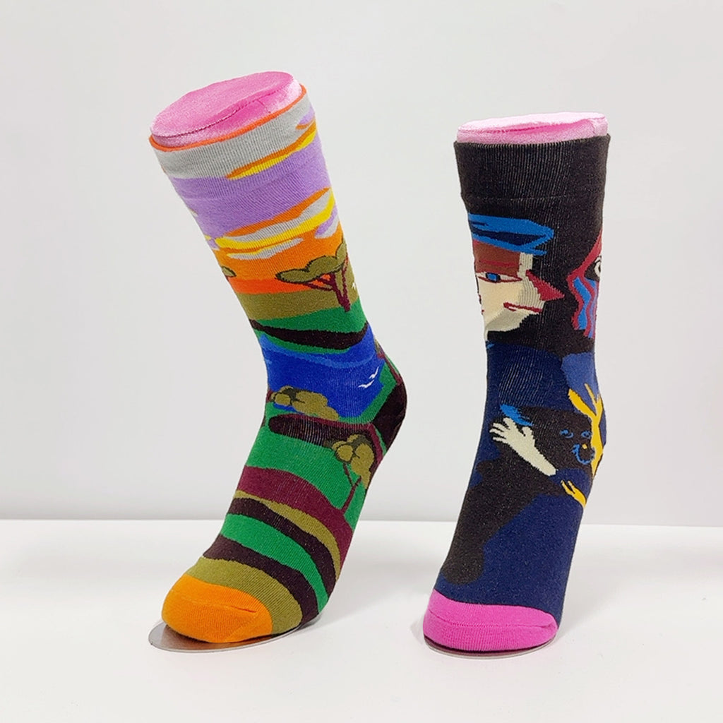 Pink Velvet Foot Mannequin - Premium Display Stand for Socks & Anklets