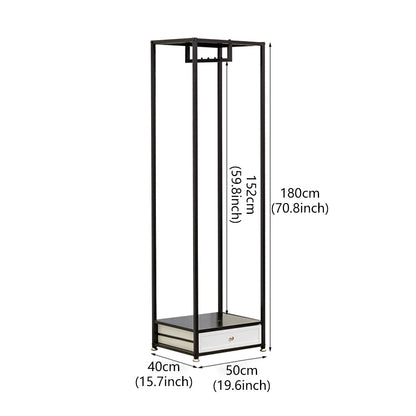 JELIMATE 70.8" Black Iron Clothing Rack – Heavy Duty Garment Rack for Boutique & Bedroom