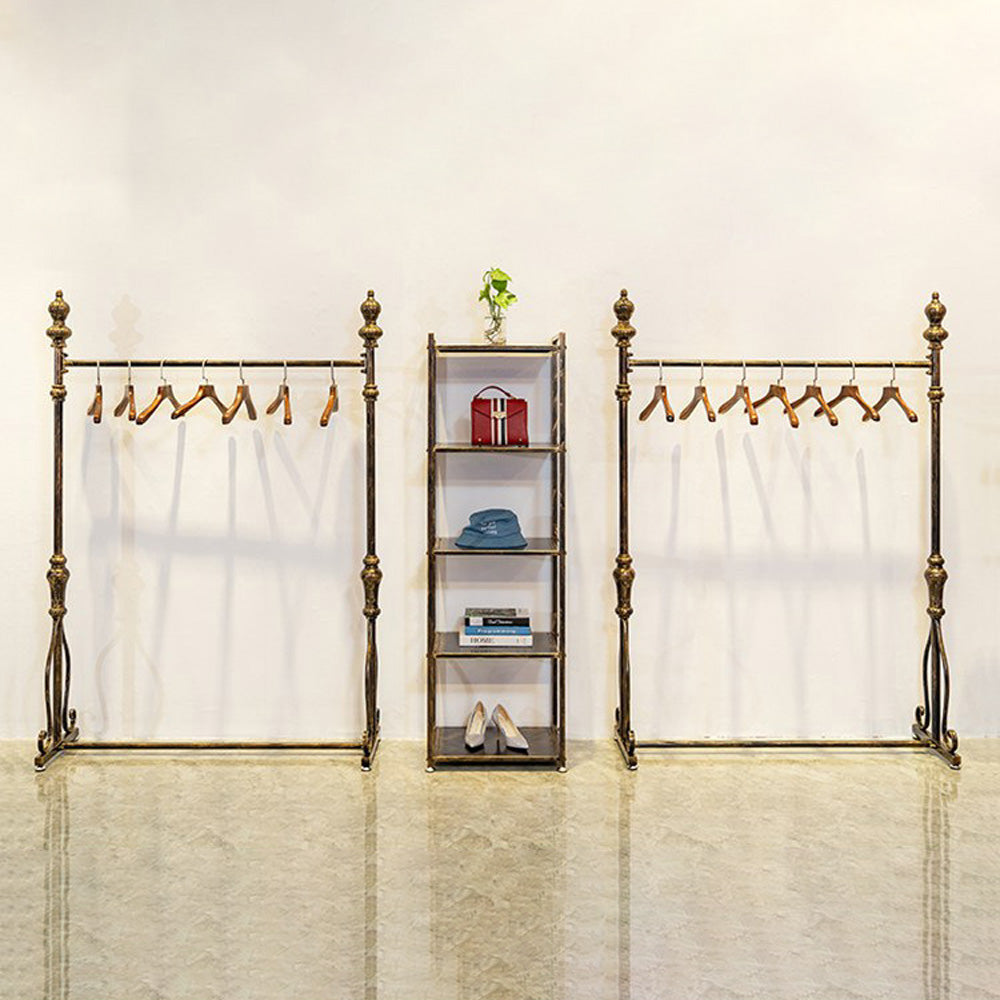 JELIMATE 70.8" Antique Bronze Clothing Rack – Iron Garment Rack for Bedroom & Boutique