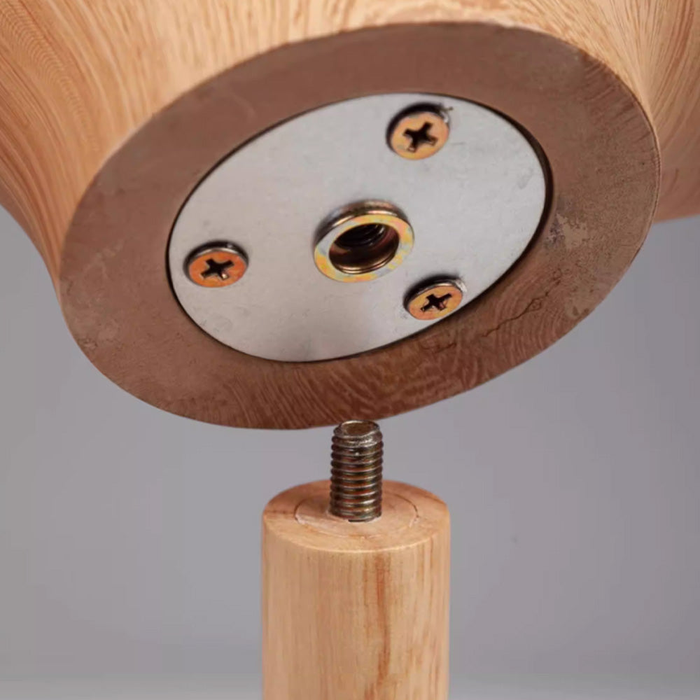 Wood Grain Mannequin Head Display Stand - Tabletop Hat Wig Holder for Retail Stores & Closet Organization