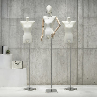 Korean-Style Shoulder-Padded Female Mannequin - Luxury Display for Clothing Boutiques & Retail Stores