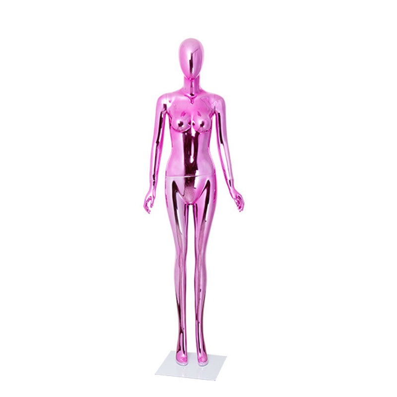 JELIMATE Luxury Electroplated Female Fiberglass Mannequin for Clothing Window Displays