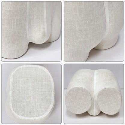 JELIMATE Male Underwear Display Mannequin Bottom – Fiberglass Butt Form with Linen Cover
