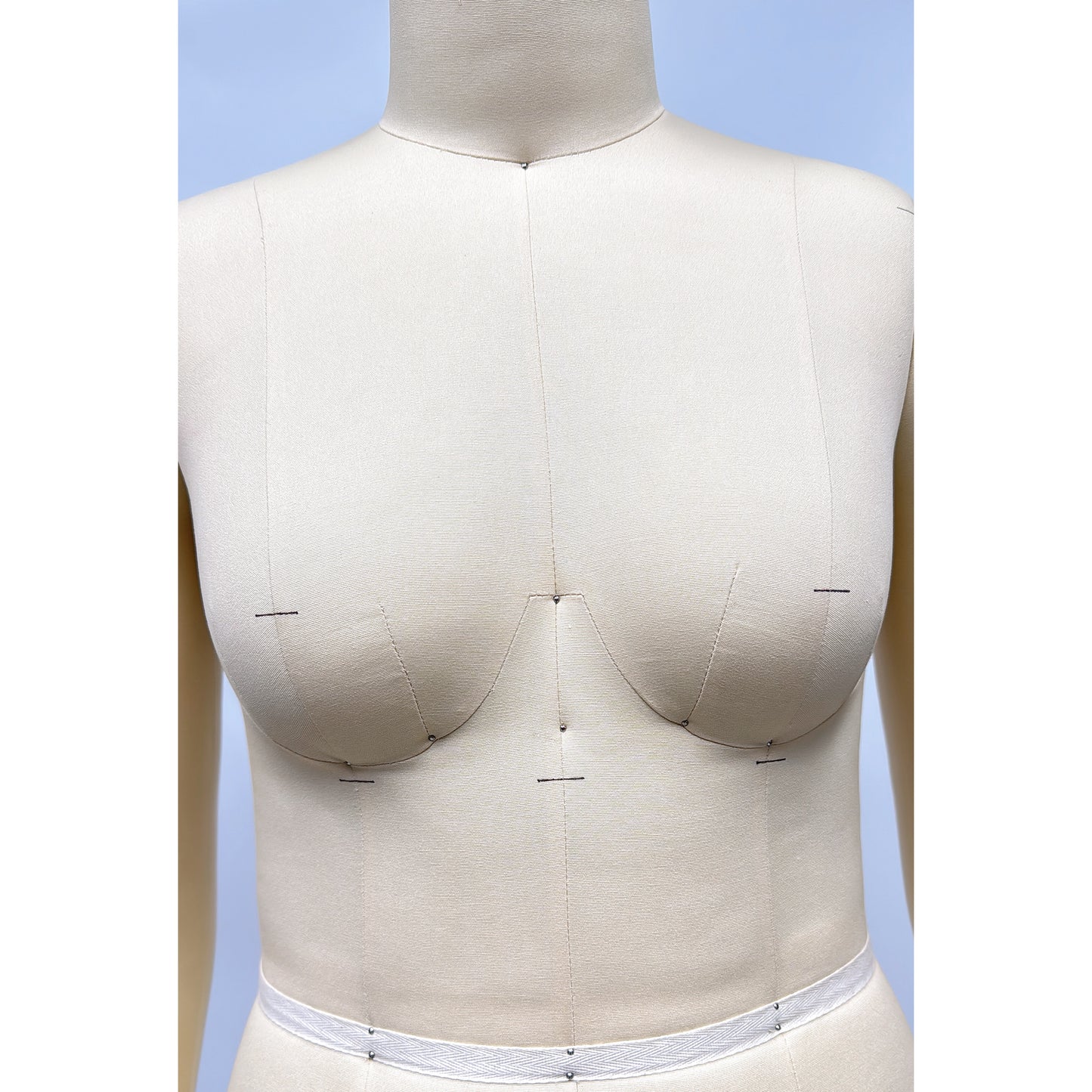 Plus Size Dress Form with Collapsible Shoulders - Professional Female Full Body Draping Mannequin