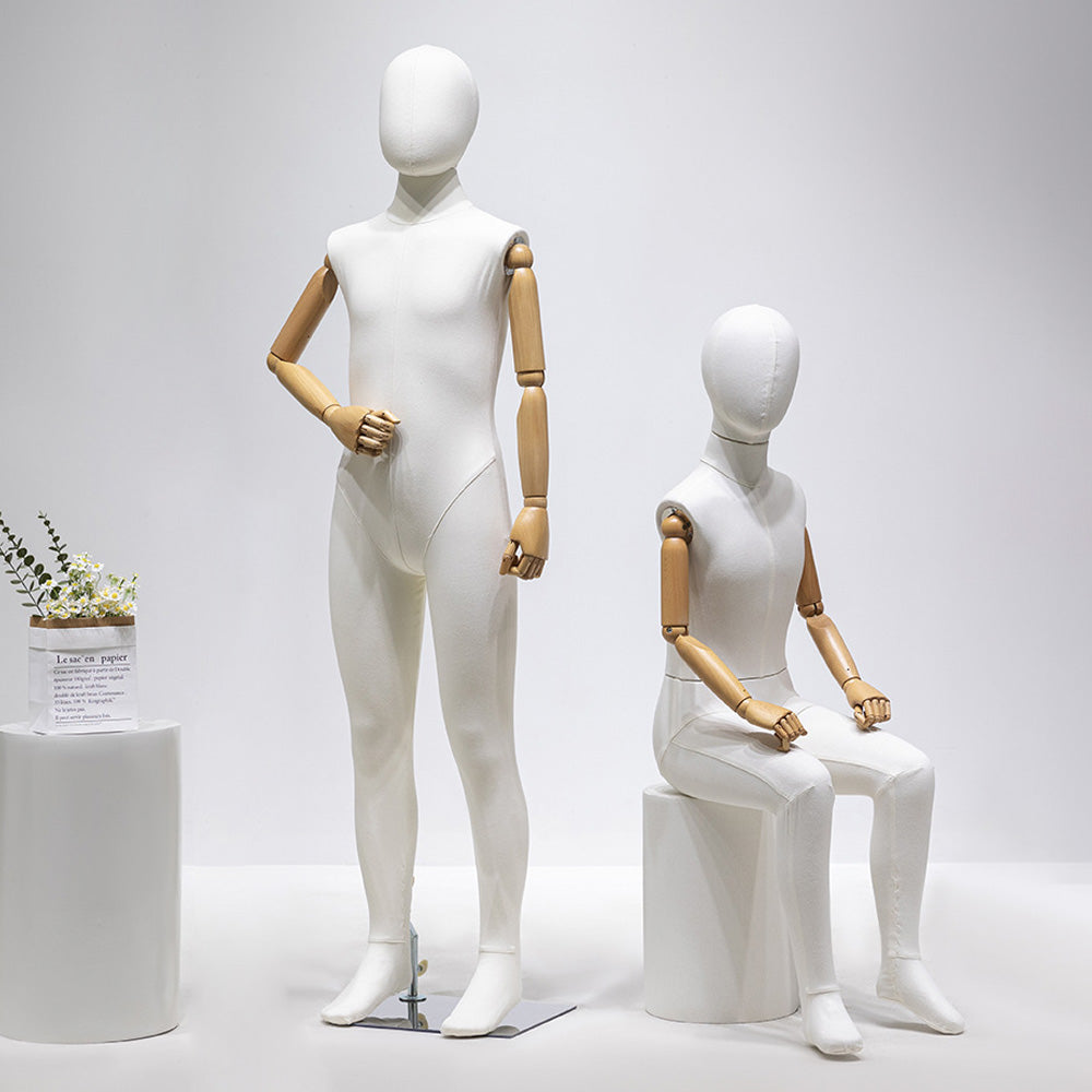 JELIMATE Fabric Full Body Child Mannequin | Kids Clothing Display Form for Retail Store Ages 3-11