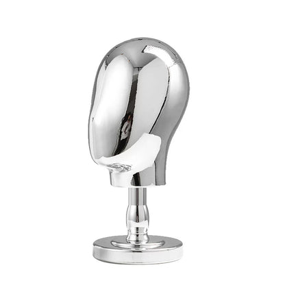 Premium Electroplated Hat Display Stand | Modular Mannequin Head Rack for Retail & Home