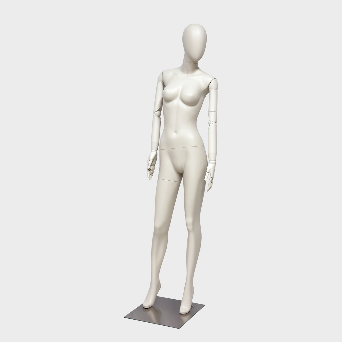 JELIMATE Full Body Female Mannequin Flexible Arms Fiberglass Window Display Dummy