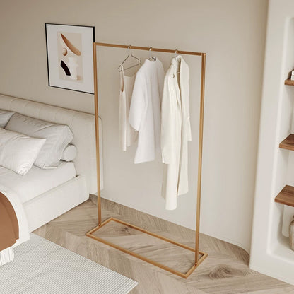 JELIMATE Freestanding Metal Clothing Garment Rack Display Stand for Boutique Bedroom