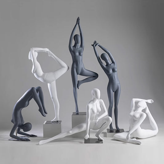 Full Body Female Yoga Mannequin - 8 Dynamic Poses