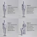 Jelimate Realistic Male Full Body Mannequin Dress Form,Grey Male Full Body Model Fiberglass Sport Mannequin,Garment Shop Window Display Male Suit Mannequin,Men Clothing Store Clothing Display Mannequin