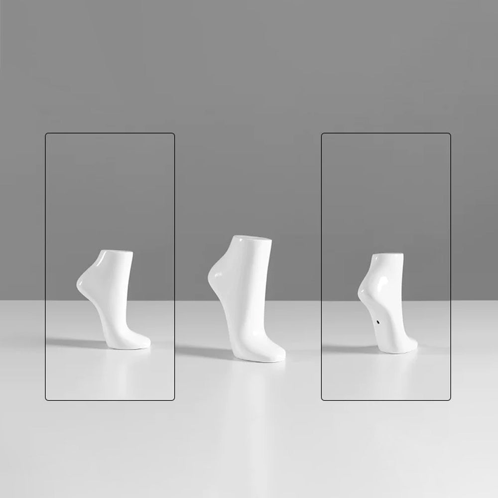 JELIMATE Fiberglass Foot Mannequin Display | Male Female Kids Leg Form for Sock & Shoe Store