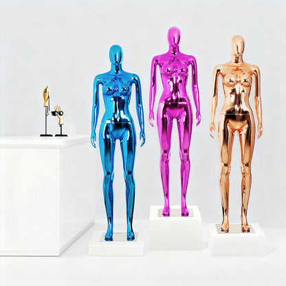 JELIMATE | Plus Size African Style Female Mannequin - Full Body Curvy Display Form for Fashion Window Displays