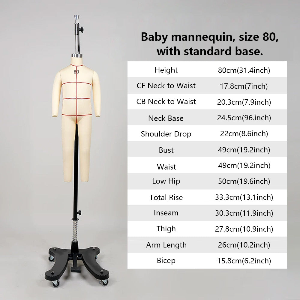 Professional Kids Draping Dress Form | SHEIN Standard Size 8-12 | Toddler, Little Kids & Big Kids